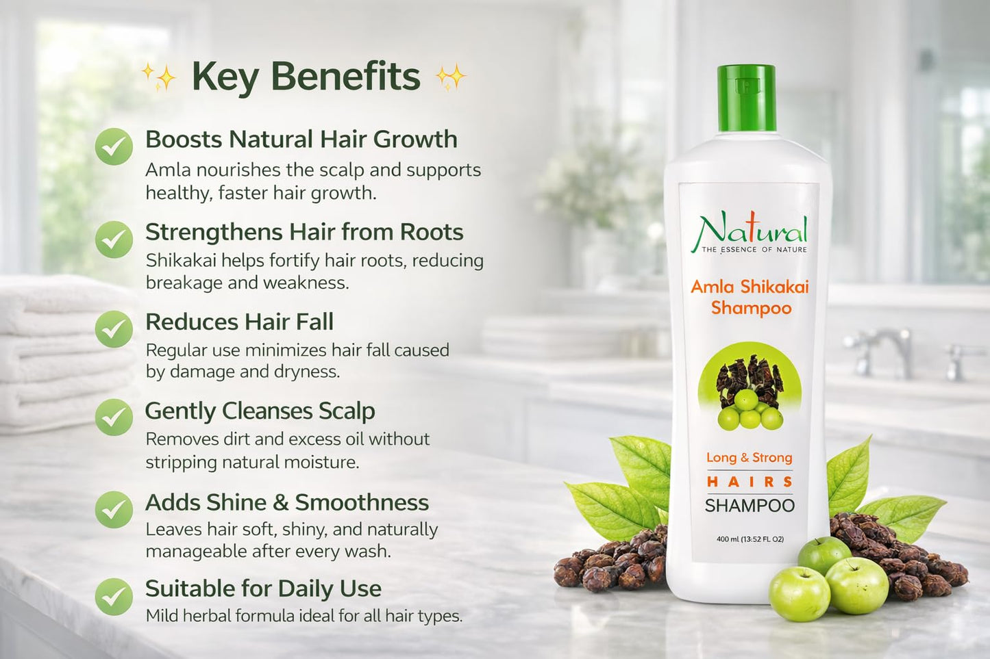 Nature Amla Shikakai Shampoo