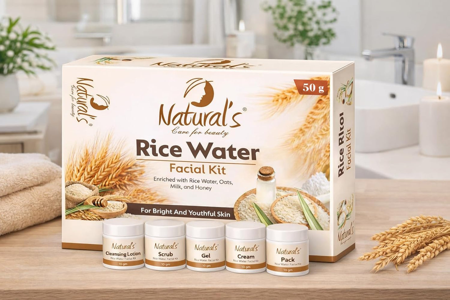 Rice Facial Kit With Rice Water