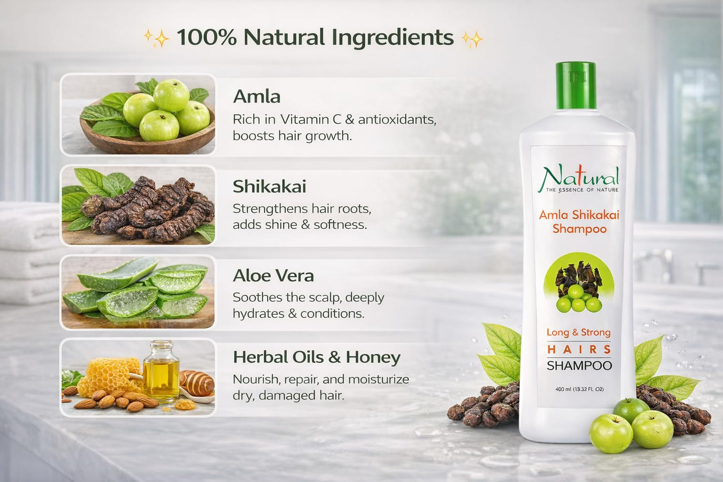 Nature Amla Shikakai Shampoo