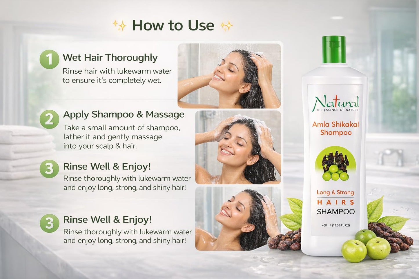 Nature Amla Shikakai Shampoo