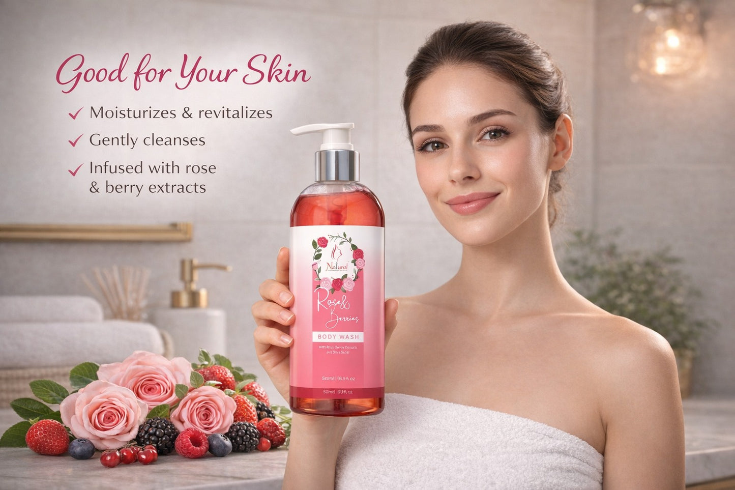 Rose & Berries Body Wash