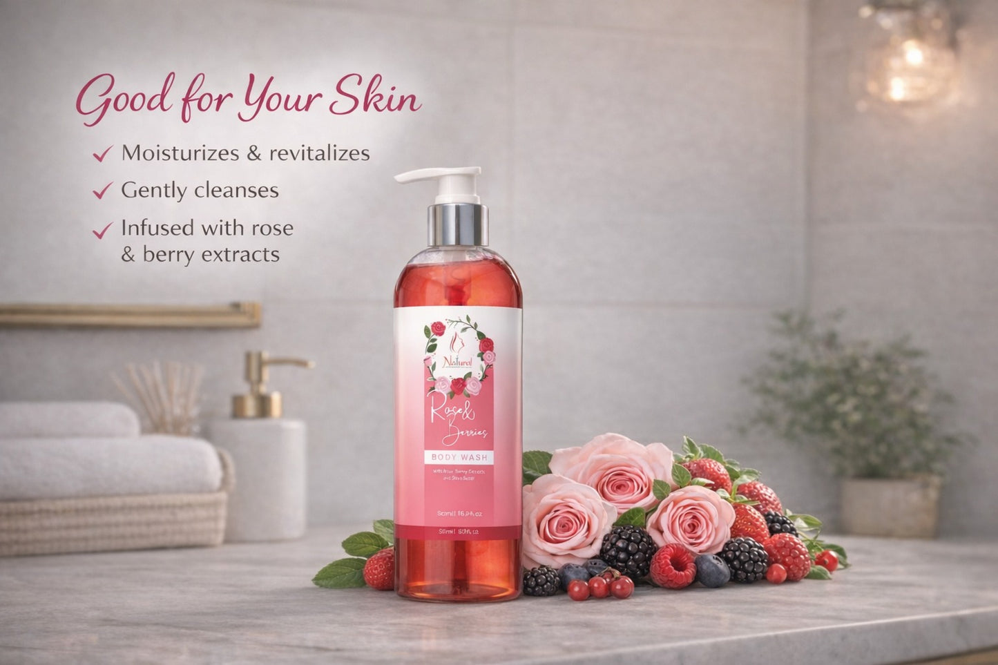 Rose & Berries Body Wash